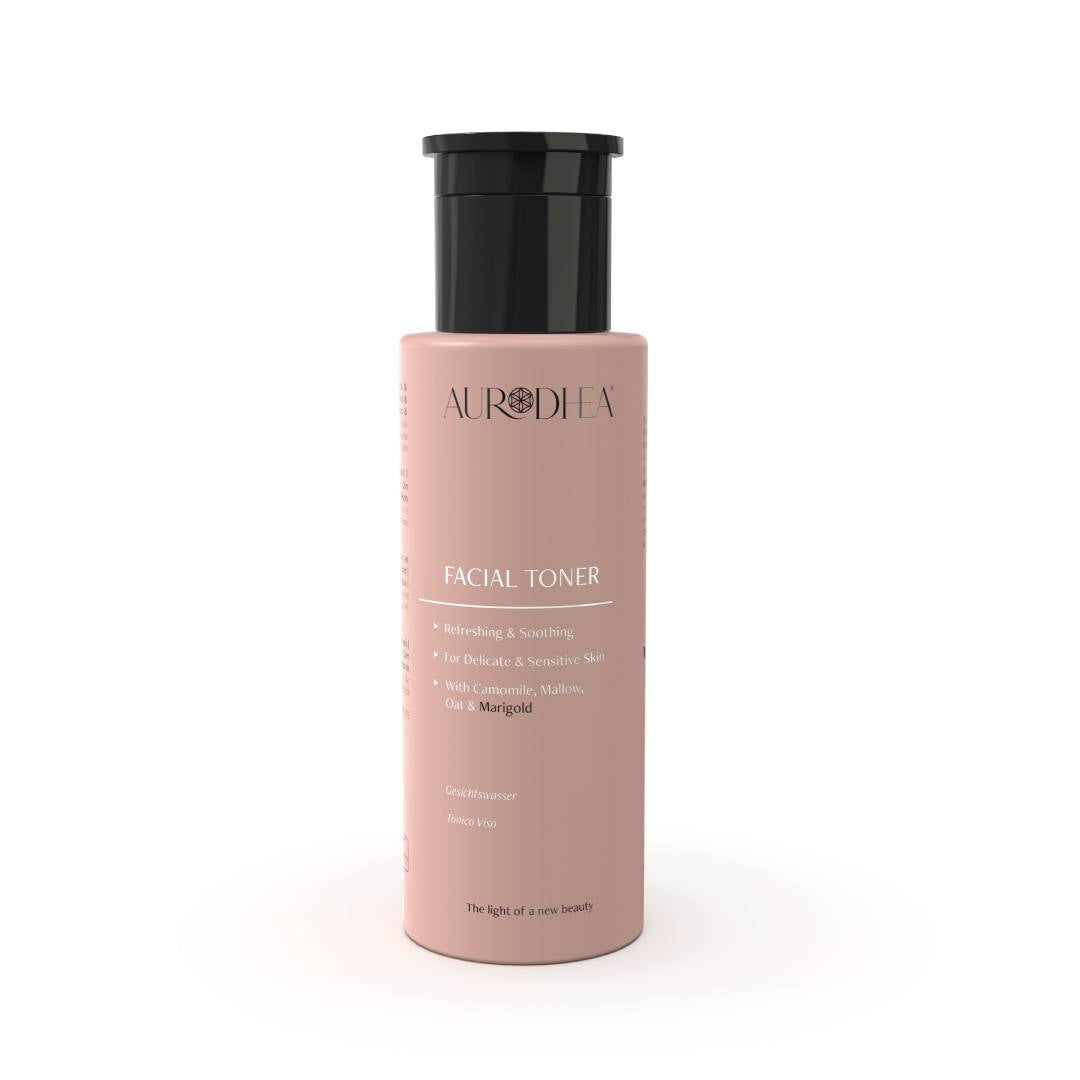 Tonico viso per pelli delicate e sensibili - 150 ml | Arricchito con Camomilla, Malva, Avena e Calendula