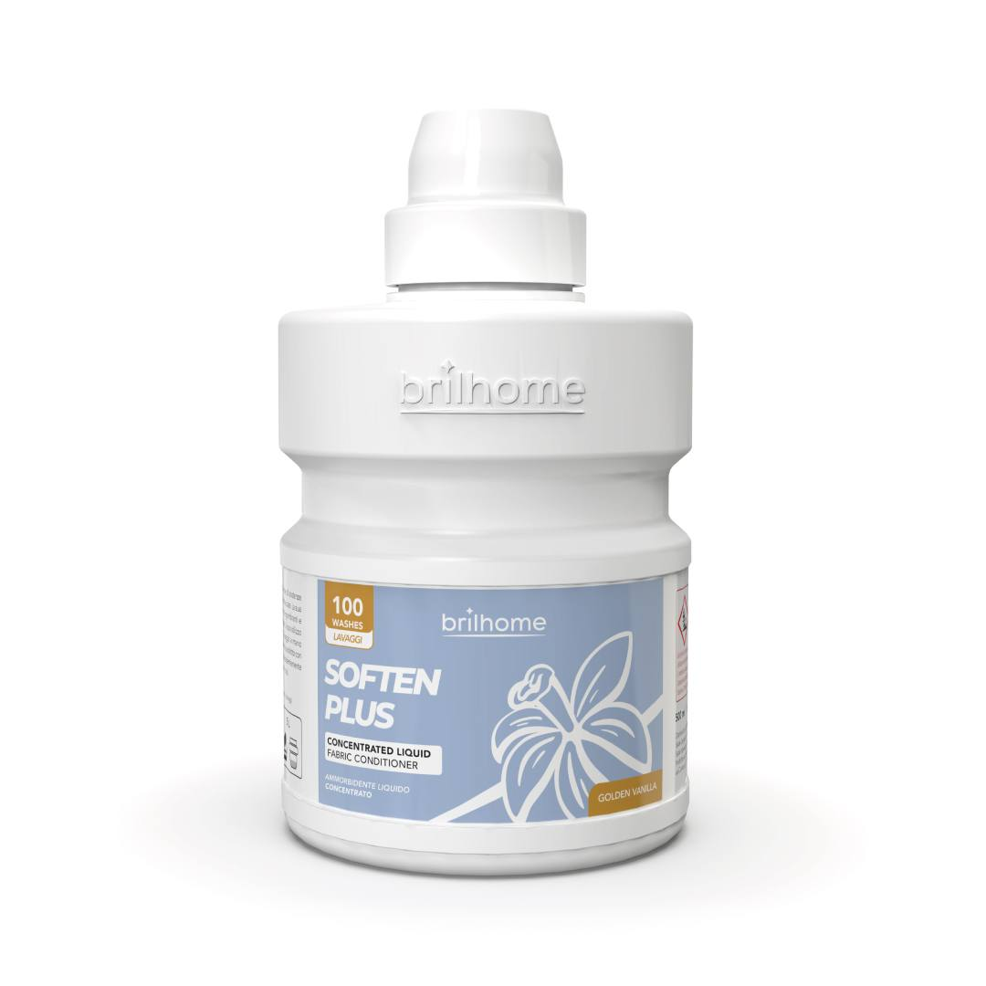 Soften Plus 'Cuor di Vaniglia e Fiori d'Oro' - Ammorbidente liquido concentrato (VEGAN) BH0016