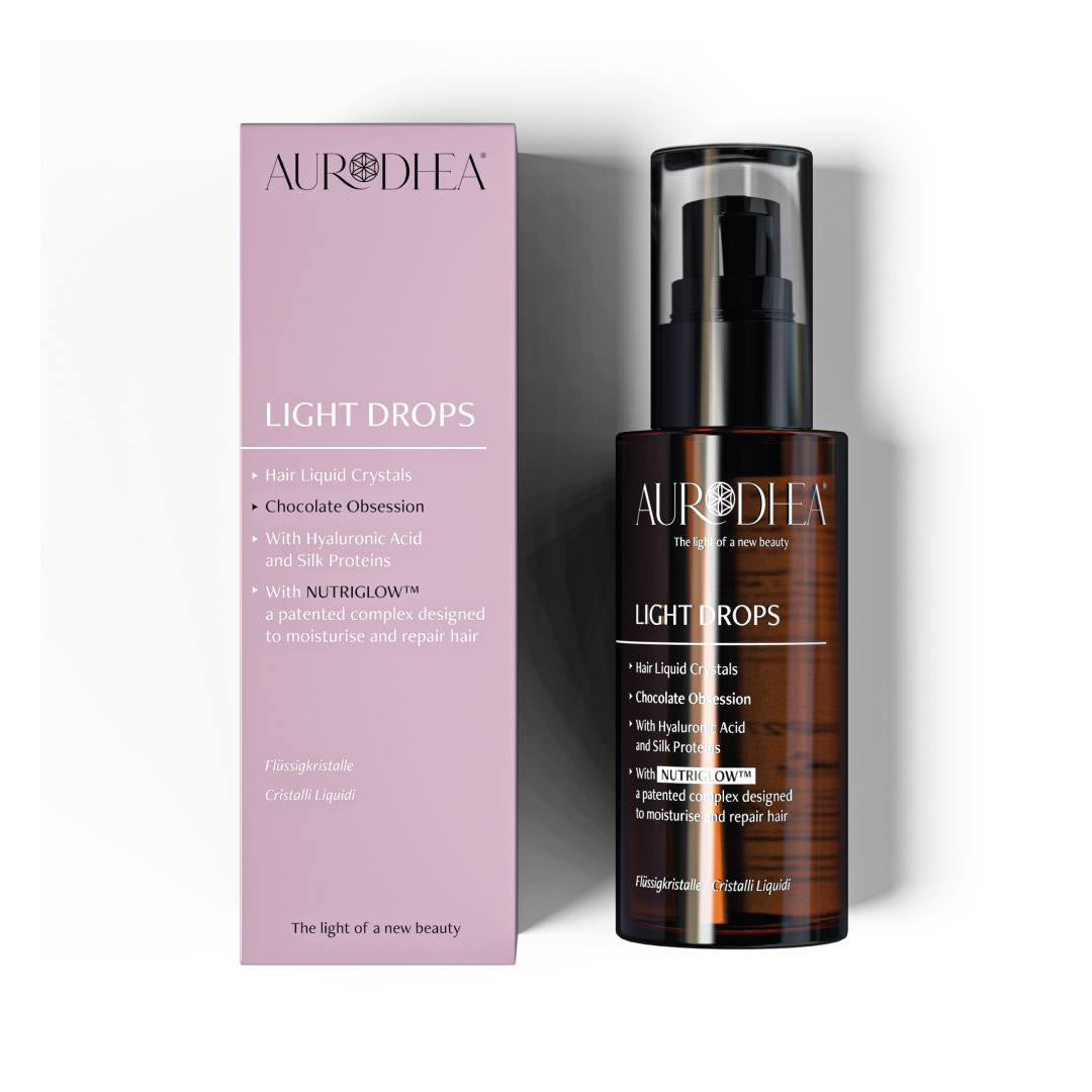 LIGHT DROPS 'Chocolate Obsession' - Cristalli liquidi per capelli 50 ml | Con complesso esclusivo NUTRIGLOW™