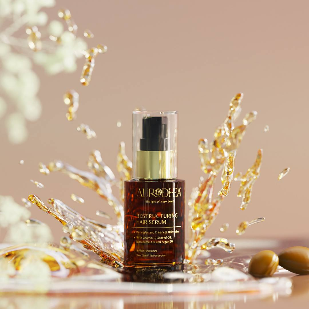 Siero Capelli Ristrutturante all'Olio di Argan 30 ml | Arricchito con Oli di Lino e Macadamia e Vitamina E
