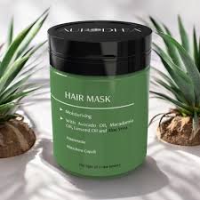 Maschera per capelli all'Aloe Vera 150 ml | Arricchita con Oli di Avocado, Macadamia e Lino